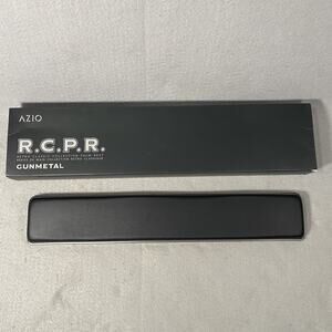 Azio Retro Classic Palm Rest Leather Surface Gunmetal Black